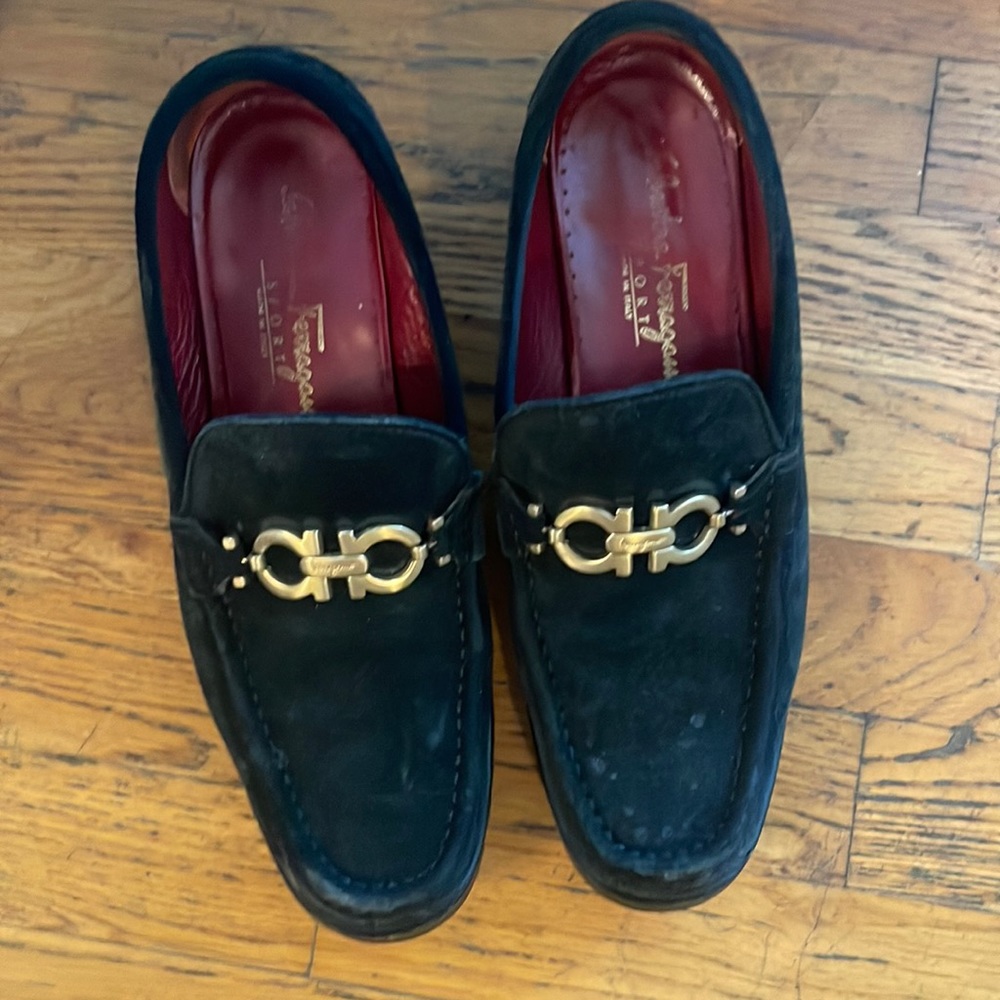 Ferragamo suede loafers